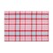 Love Struck Plaid Single Placemat Cotton Machine Washable Tabletop Decorative Dinner Table Mats Red Pink Blue Gingham Cloth Valentine's Day